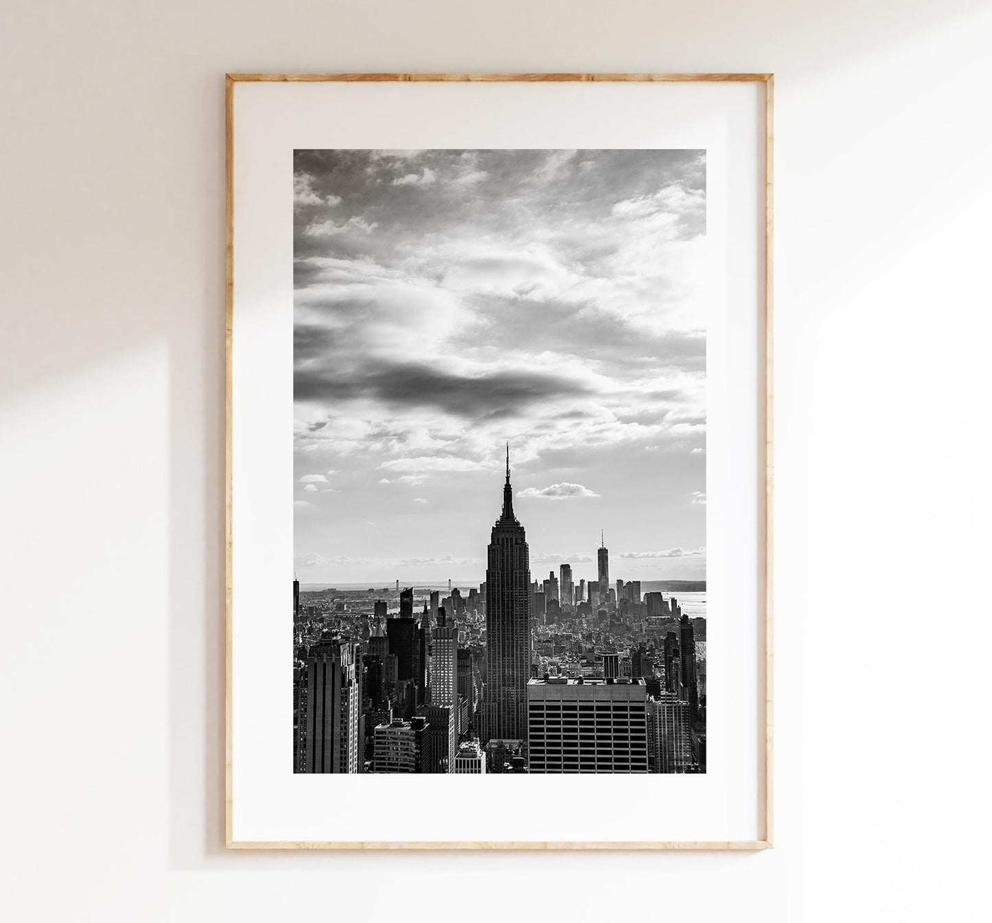 Empire State Building - New York Skyline Print - Black and White Photography - New York City Print - Artwork - Poster - Picture - Minimalist