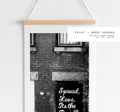 Spread Love - New York Print Photography Print - New York Photography - Street Art - New York Print  - Its the Brooklyn way - NYC - Artwork