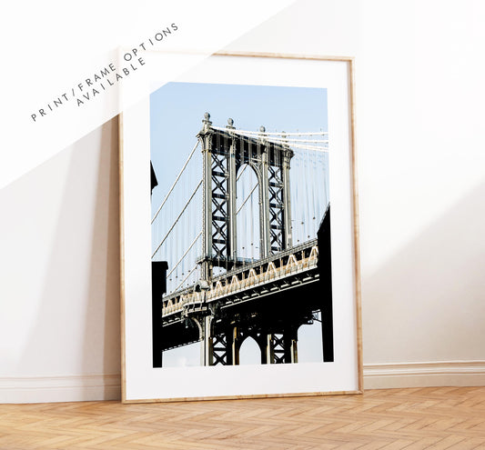 Manhattan Bridge - New York Photography Print - DUMBO - Brooklyn - Brooklyn Print - NYC - New York City Artwork - New York City Print