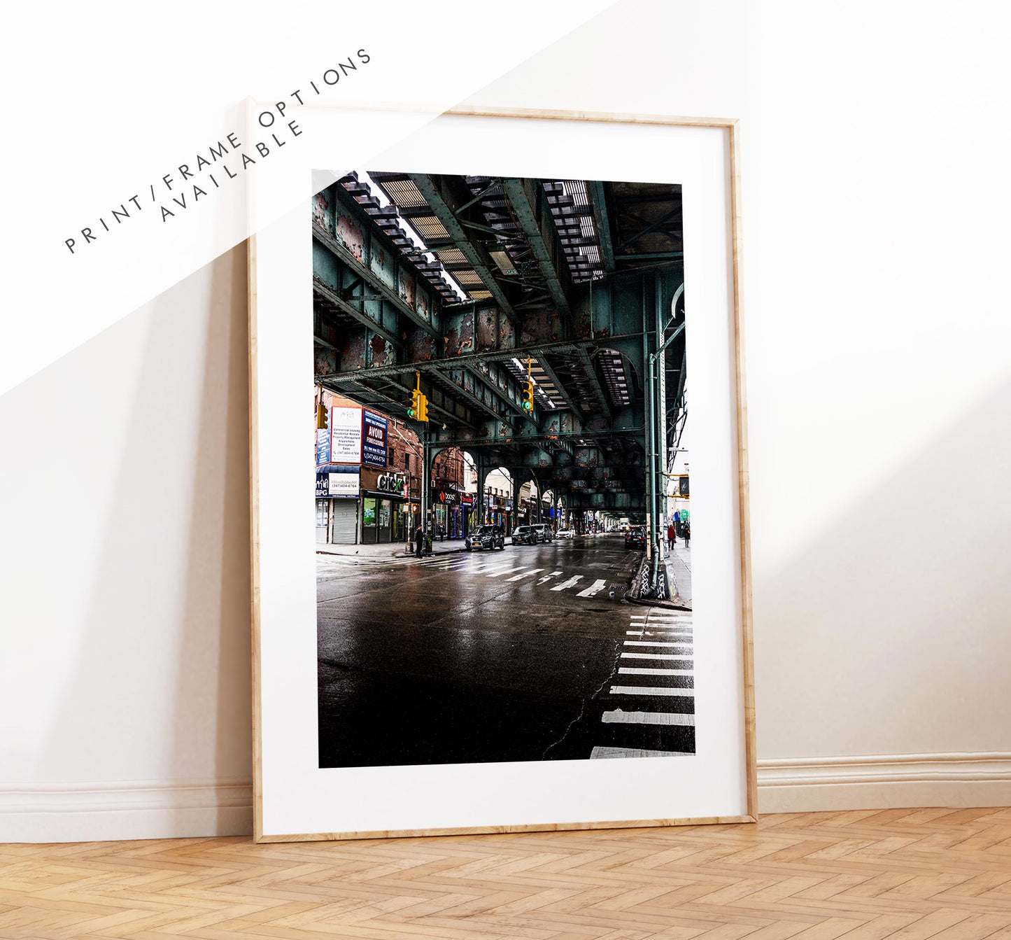 Brooklyn Print - Under the Tracks  - New York Print - Fine Art Photography Print - New York Photography  - NYC Poster  - Urban Photography