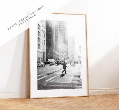 New York Black and White Minimalist Print  - Fine Art Photography Print - New York Photography - Manhattan - NYC - People - Street - Art