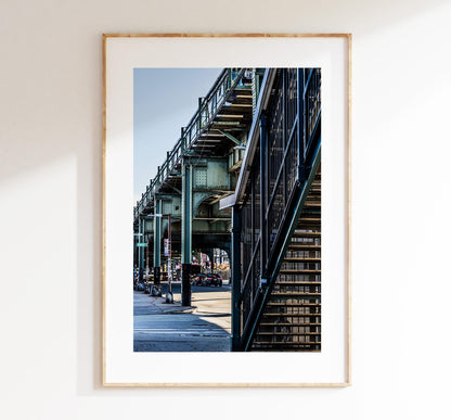 Brooklyn Print - Under the Tracks  - New York Print - Fine Art Photography Print - New York Photography  - NYC Poster  - Urban Photography