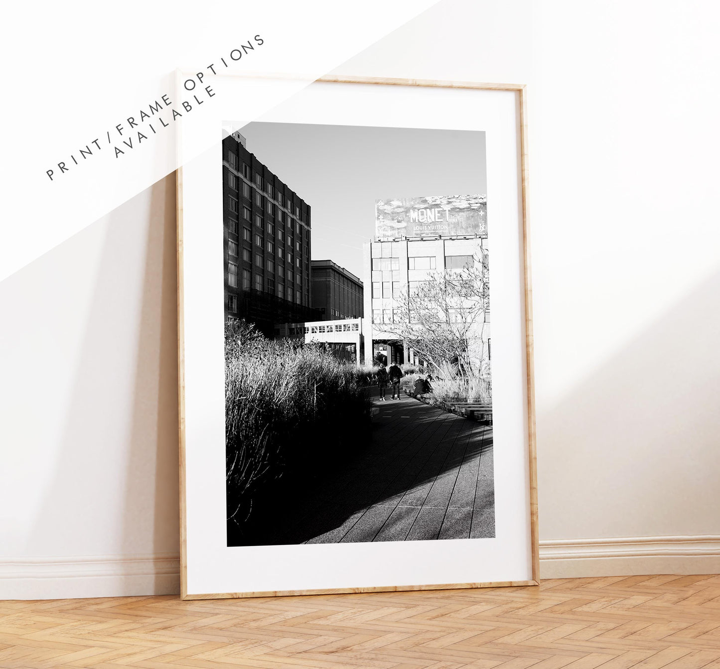 High Line Print - New York Skyline Print - Black and White Photography - New York City Print - Artwork - Poster  - Minimalist  - Chelsea