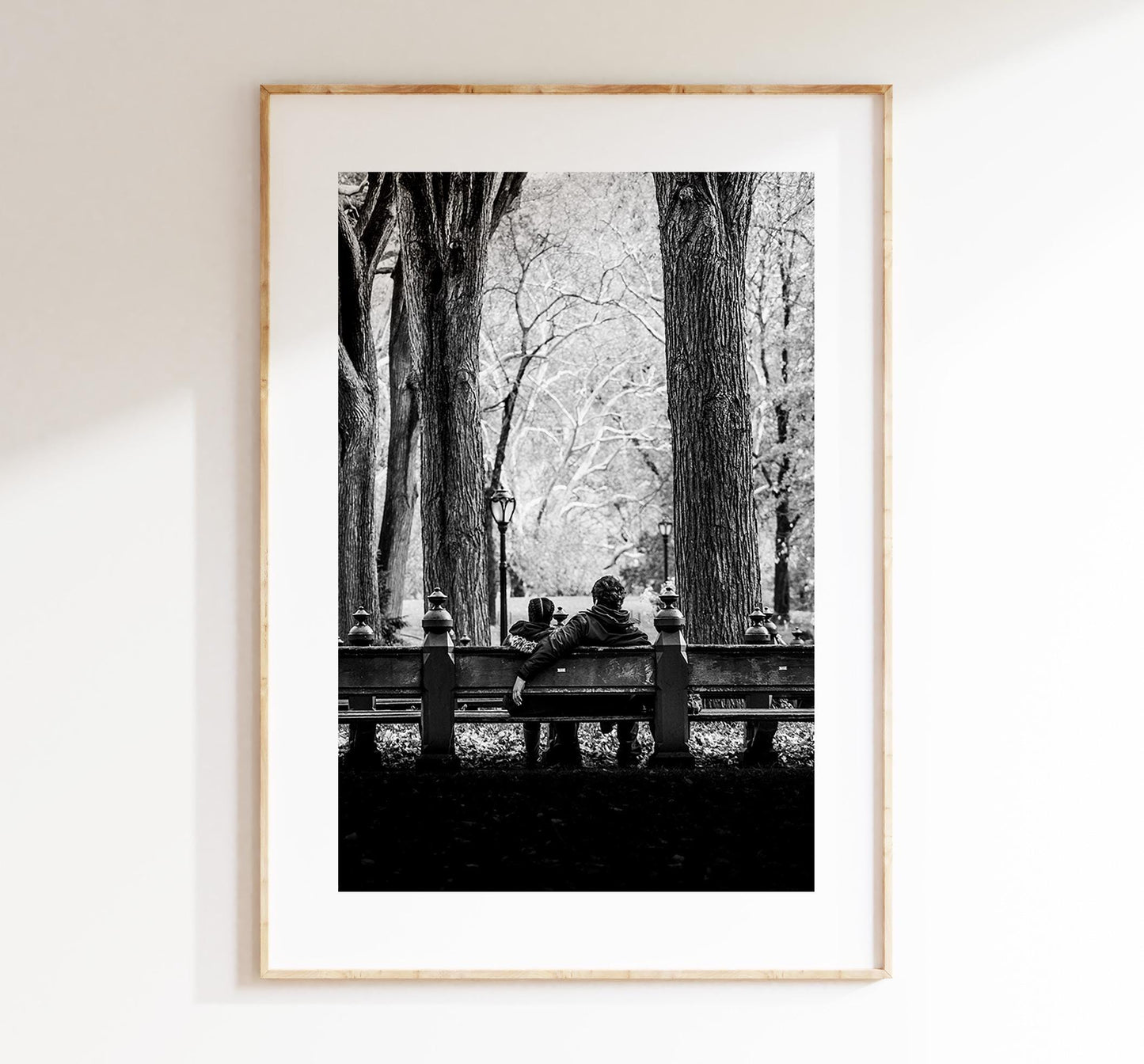 Central Park Black and White Photography Print - New York City Photography Print - Central Park Bridge - New York Poster - People - USA