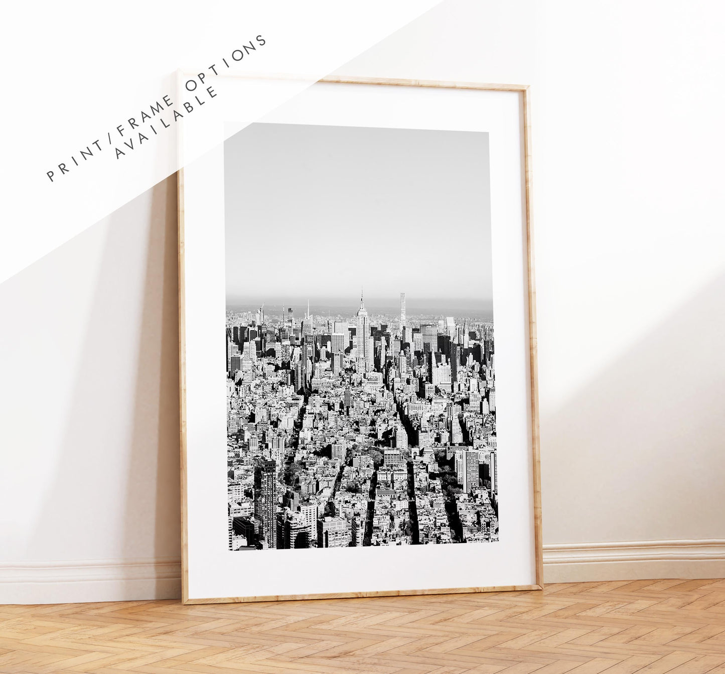 New York Skyline Print - NYC Photography Print - New York City - Prints or Framed Prints available - Black and White Photography