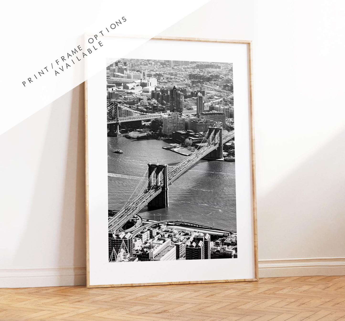 Brooklyn Bridge Print - NYC Photography Print - New York City - Prints or Framed Prints available - Black and White Photography