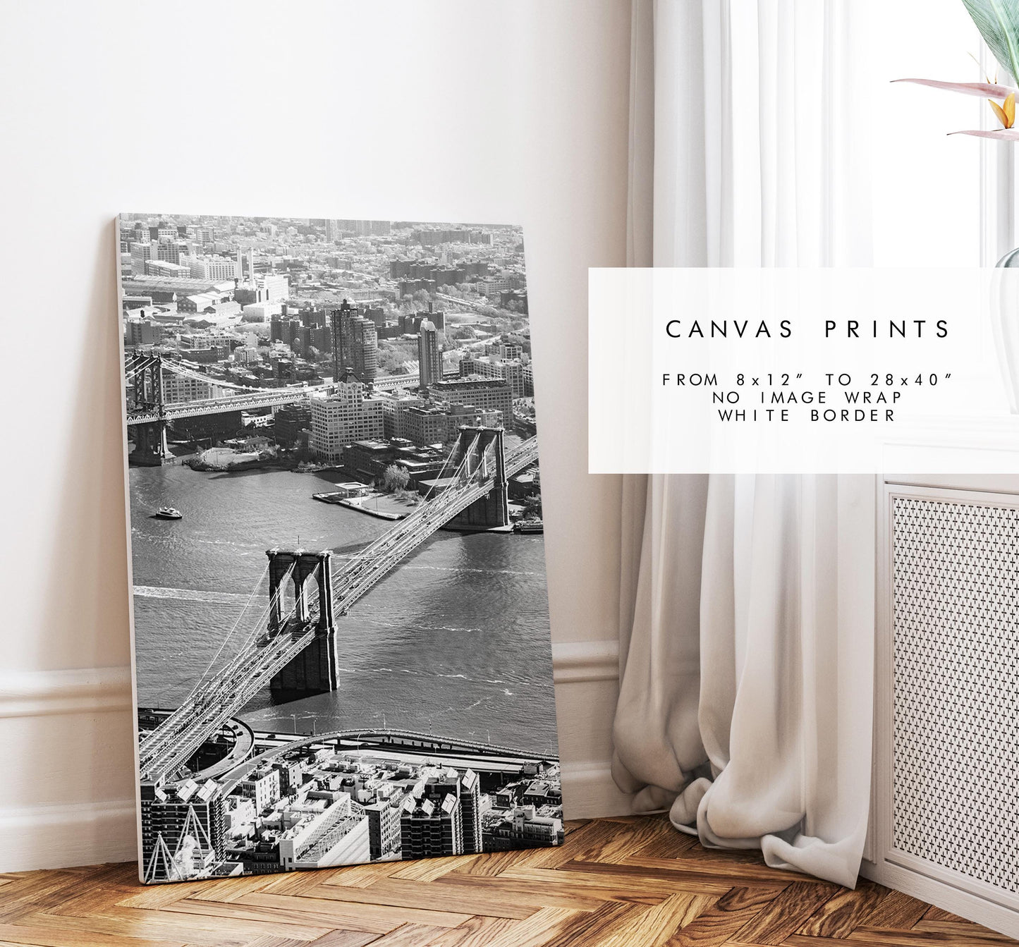 Brooklyn Bridge Print - NYC Photography Print - New York City - Prints or Framed Prints available - Black and White Photography