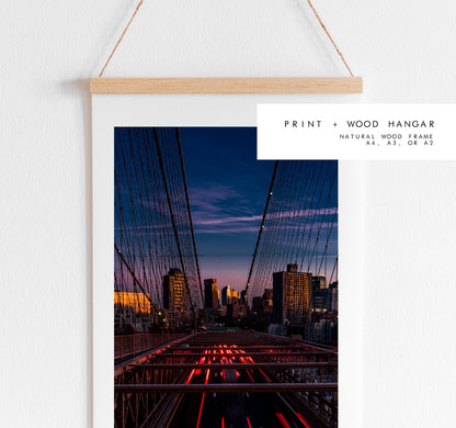 Brooklyn Bridge Print - NYC Photography Print - New York City - Prints or Framed Prints available - New York City Wall Art