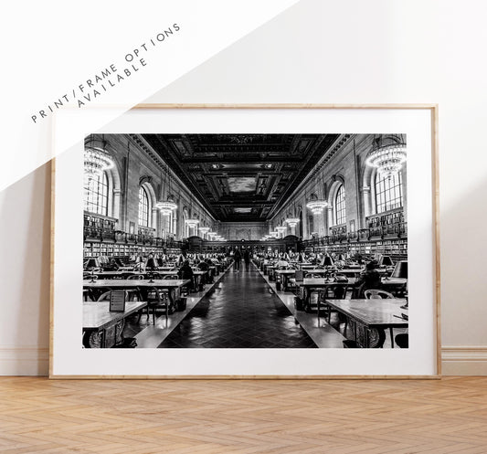 Rose Reading Room - New York - Fine Art Photography Print - New York Photography - Black and White Photography - New York Print  - Library