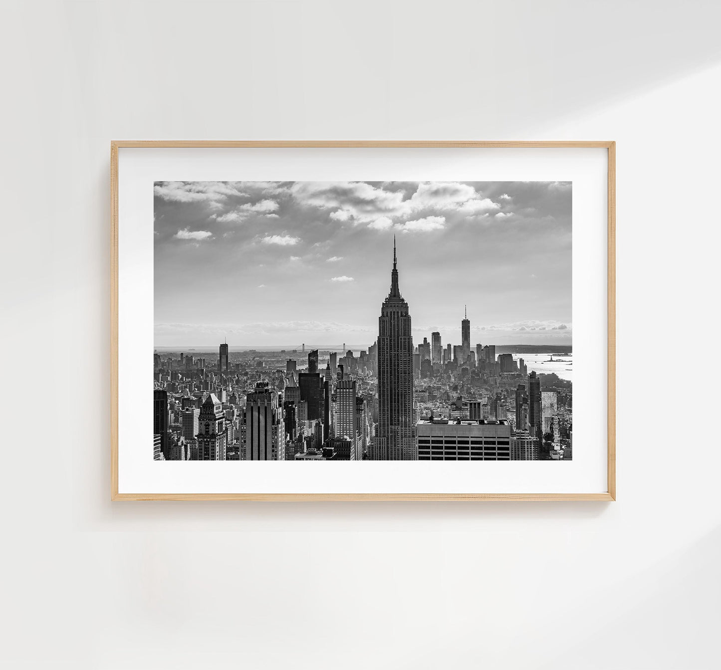 Manhattan Skyline - Black and White - New York - Fine Art Photography Print - New York Photography - Travel - New York Print  - City Photo