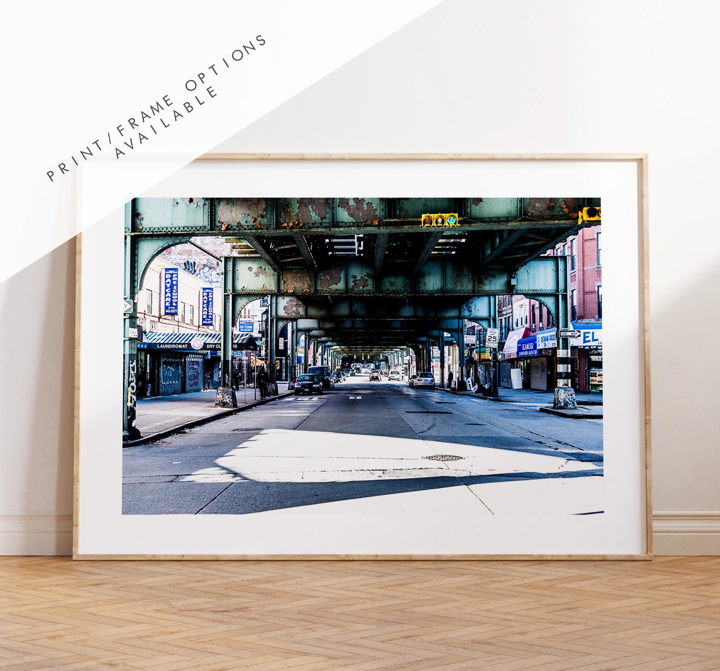 Brooklyn Print - Under the Tracks  - New York Print - Fine Art Photography Print - New York Photography  - NYC Poster  - Urban Photography