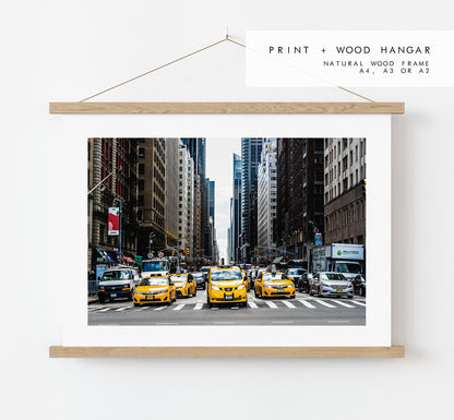 New York Print - New York City Taxi - Photography Print - New York Photography - Yellow Taxi - New York Print  - NYC -  Canvas - Framed