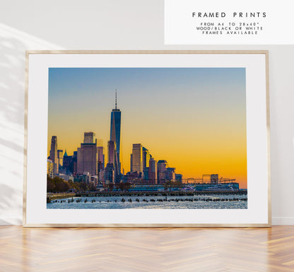 World Trade Centre Print - New York Print - Fine Art Photography Print - New York Photography - Travel - New York Print  - City Photo Sunset