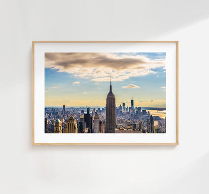 New York Skyline Print - NYC Photography Print - New York City - Prints or Framed Prints available - New York City Wall Art - Landscape