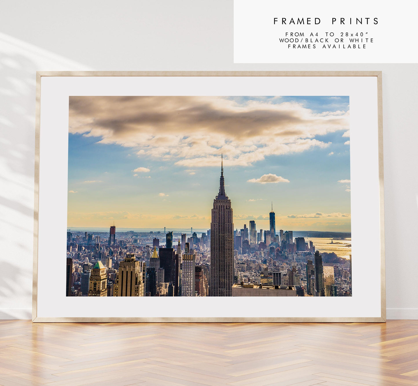 New York Skyline Print - NYC Photography Print - New York City - Prints or Framed Prints available - New York City Wall Art - Landscape