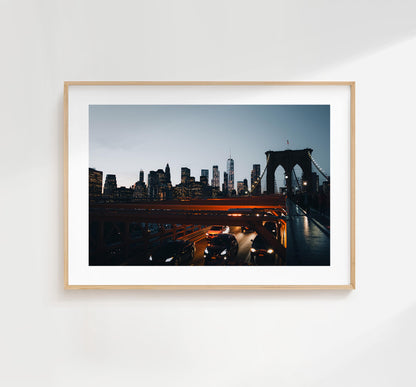 Brooklyn Bridge Print - NYC Photography Print - New York City - Prints or Framed Prints available - New York City Wall Art - Landscape