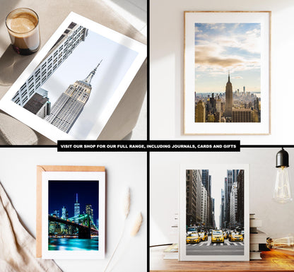 New York City Print Set - Print Set of Three - Modern Photography Prints  - Yellow Tones - Fine Art Photography - NYC Posters - New York