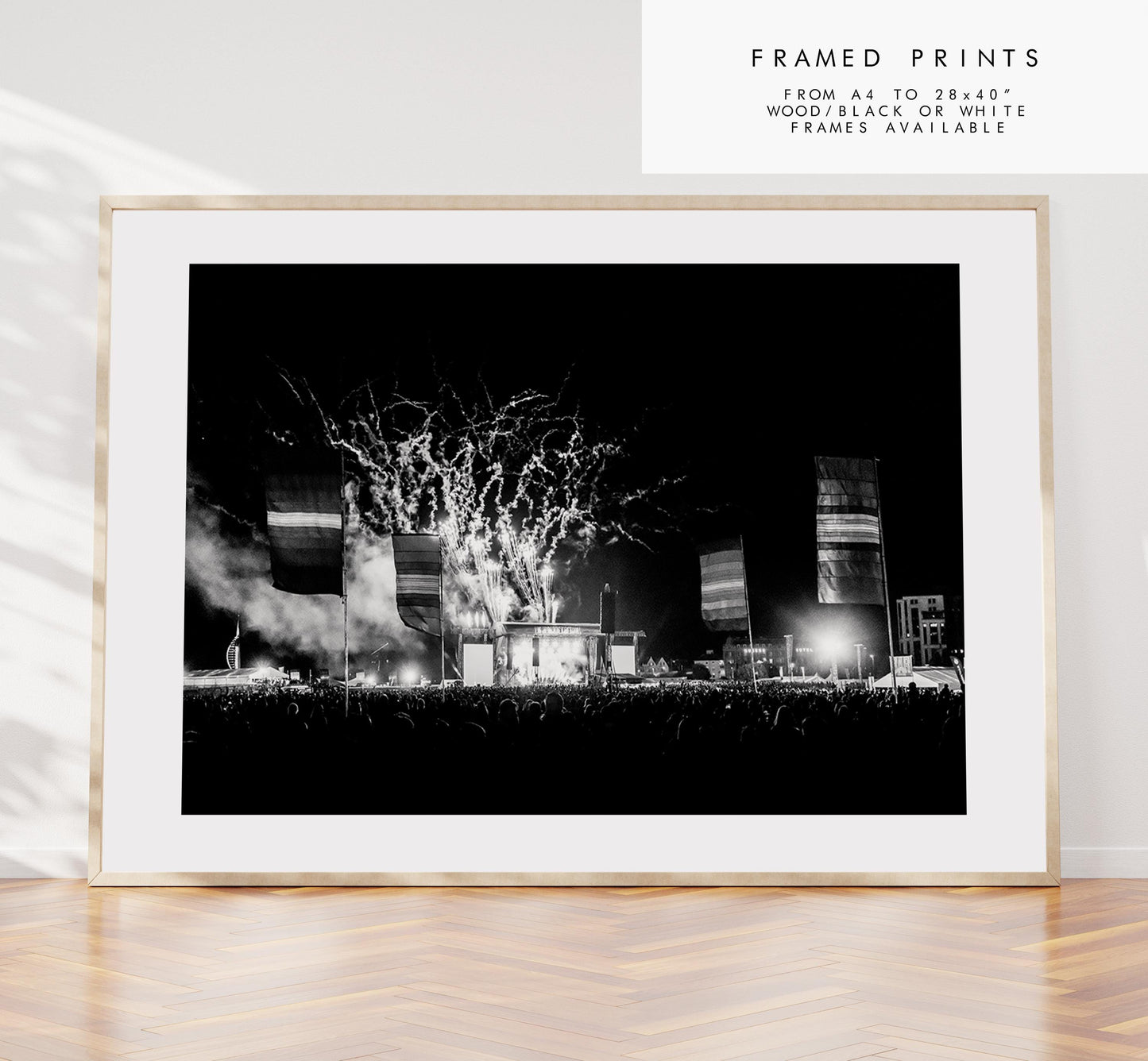 Victorious 2023 - Photography Print - Portsmouth and Southsea Prints - Wall Art -  Frame and Canvas Options - Landscape - Black and White