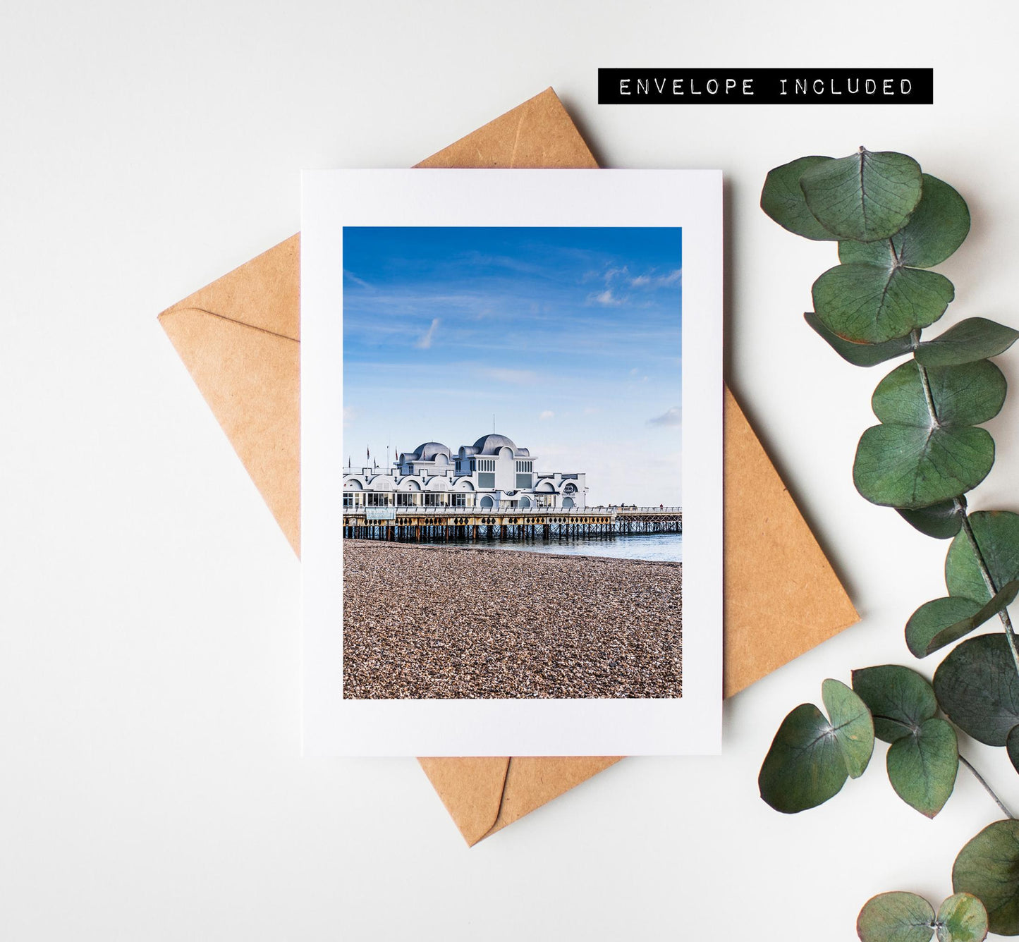 South Parade Pier Greeting Card - Portsmouth and Southsea Photography Greeting Cards - Envelope Included - Birthday - Wedding - Anniversary