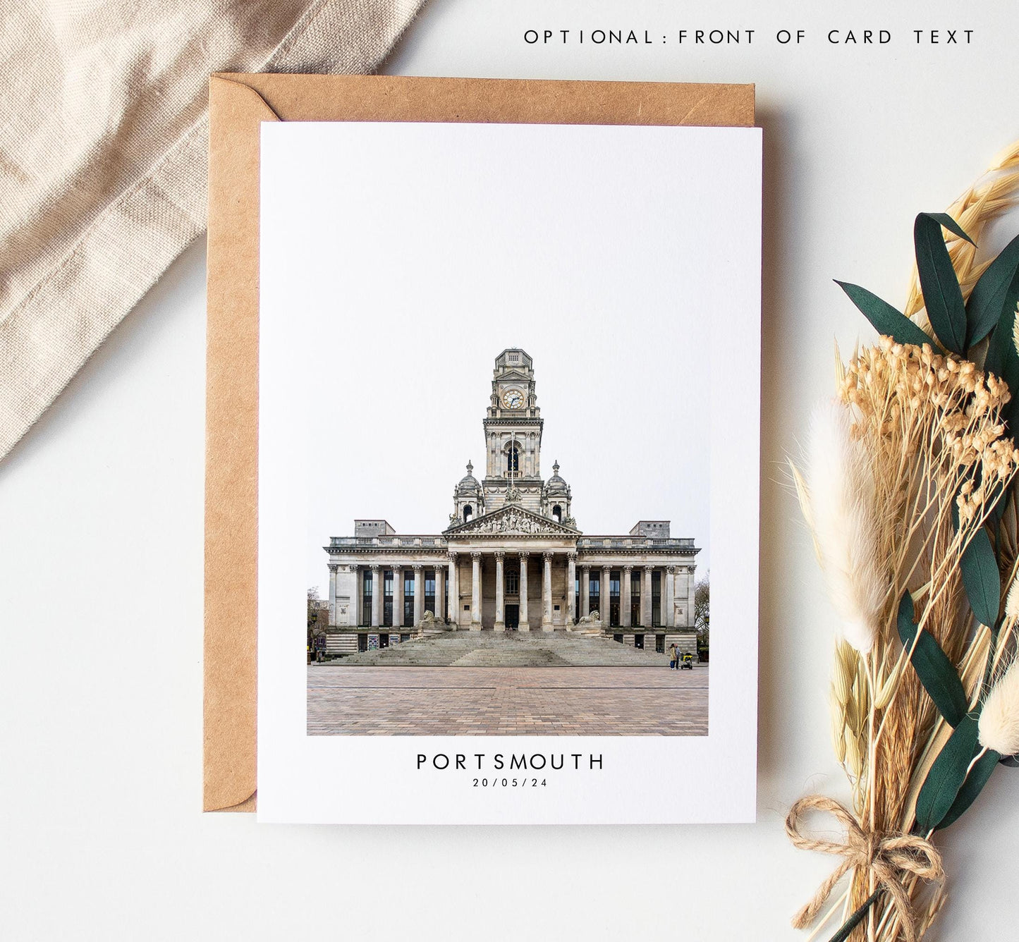 Guildhall Greeting Card - Portsmouth and Southsea Photography Greeting Cards - Envelope Included - Birthday - Wedding - Anniversary