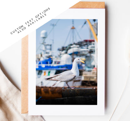 Portsmouth Seagull Greeting Card - Portsmouth and Southsea Photography Greeting Cards - Envelope Included - Birthday - Wedding - Anniversary