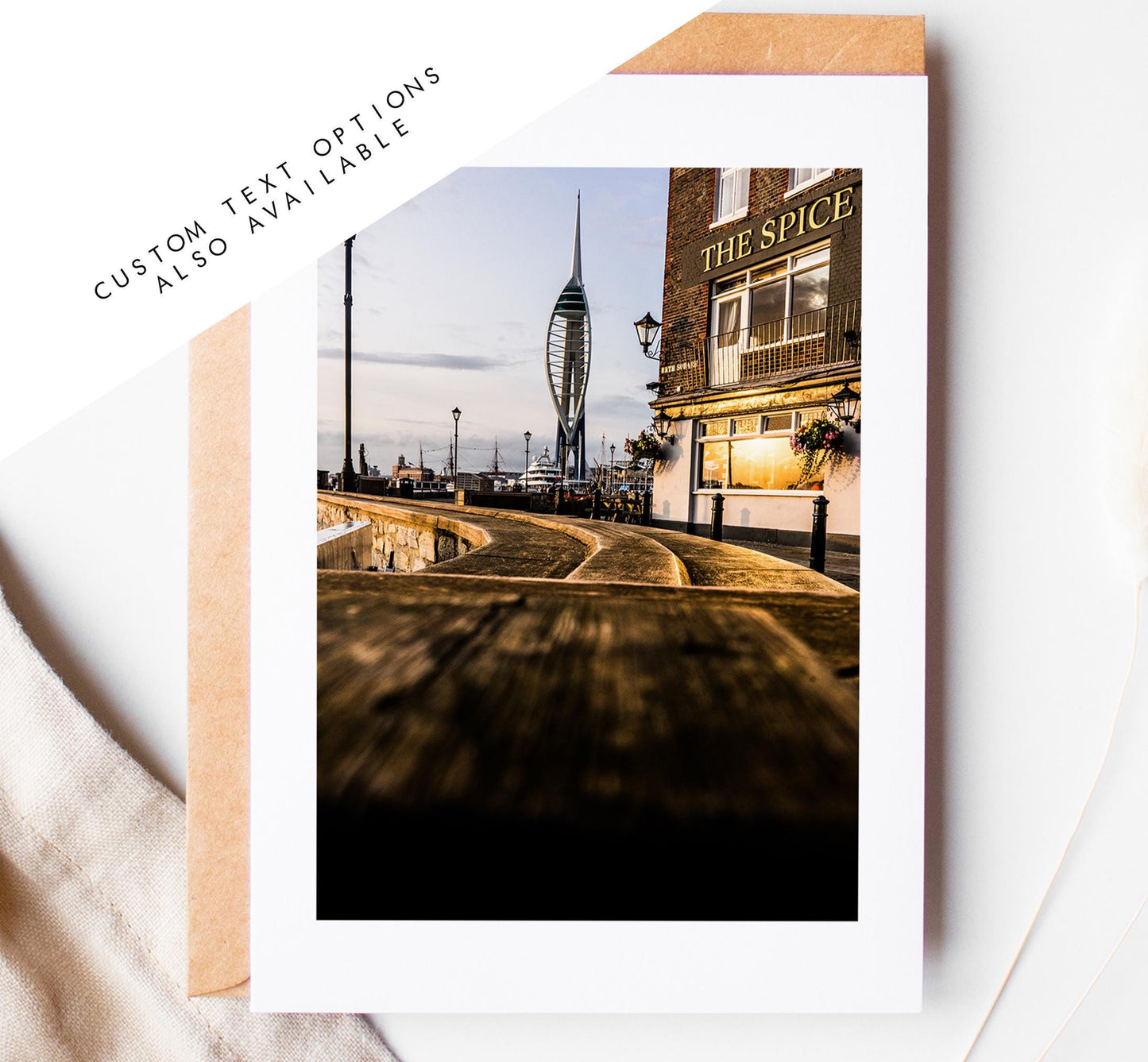 Old Portsmouth Greeting Card - Portsmouth and Southsea Photography Greeting Cards - Envelope Included - Birthday - Wedding - Anniversary