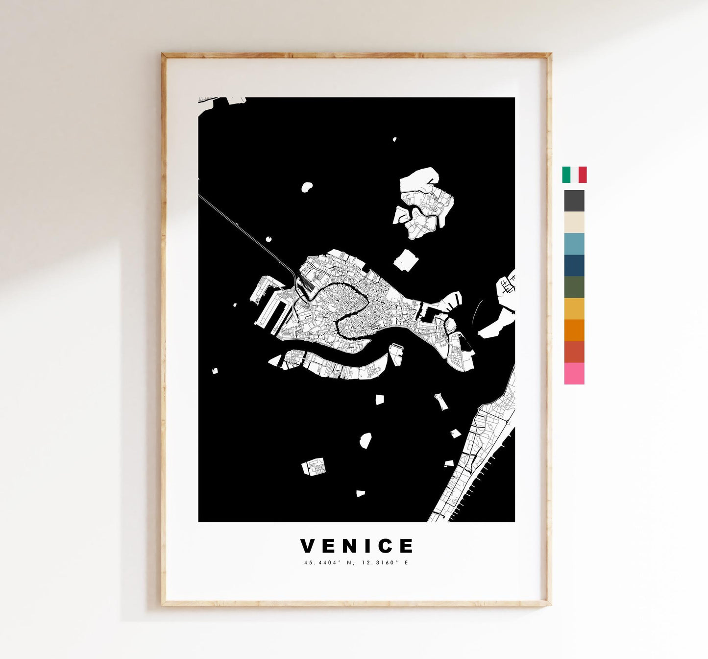 Venice Map Print - City Map Poster - Map Art - Map Wall Art - Italy City Maps - Venice Print - Venice Poster - Minimalist City Map