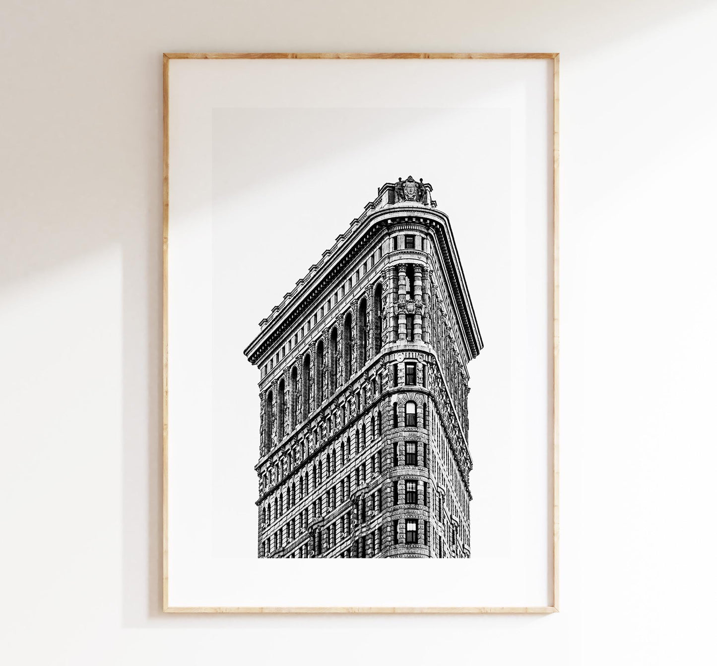 Flat Iron Building - New York - Black and White Photography Print - Architecture - NYC Architecture - Skyscraper - Flat Iron Print - Poster