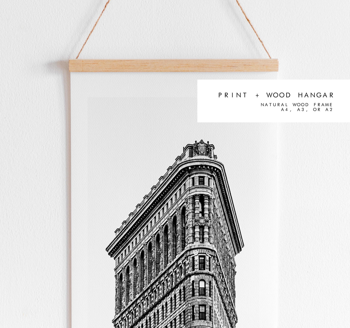 Flat Iron Building - New York - Black and White Photography Print - Architecture - NYC Architecture - Skyscraper - Flat Iron Print - Poster