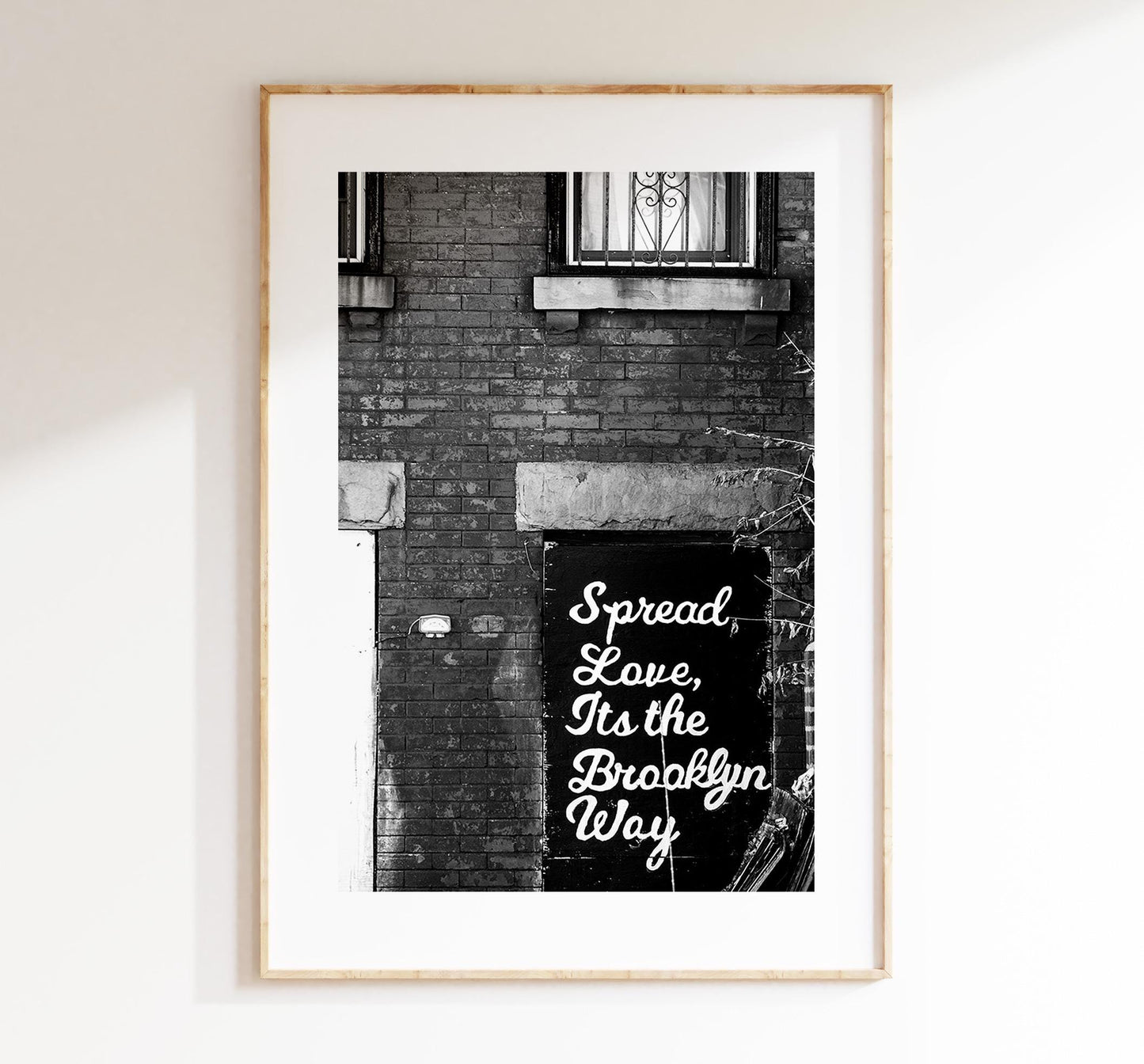 Spread Love - New York Print Photography Print - New York Photography - Street Art - New York Print  - Its the Brooklyn way - NYC - Artwork