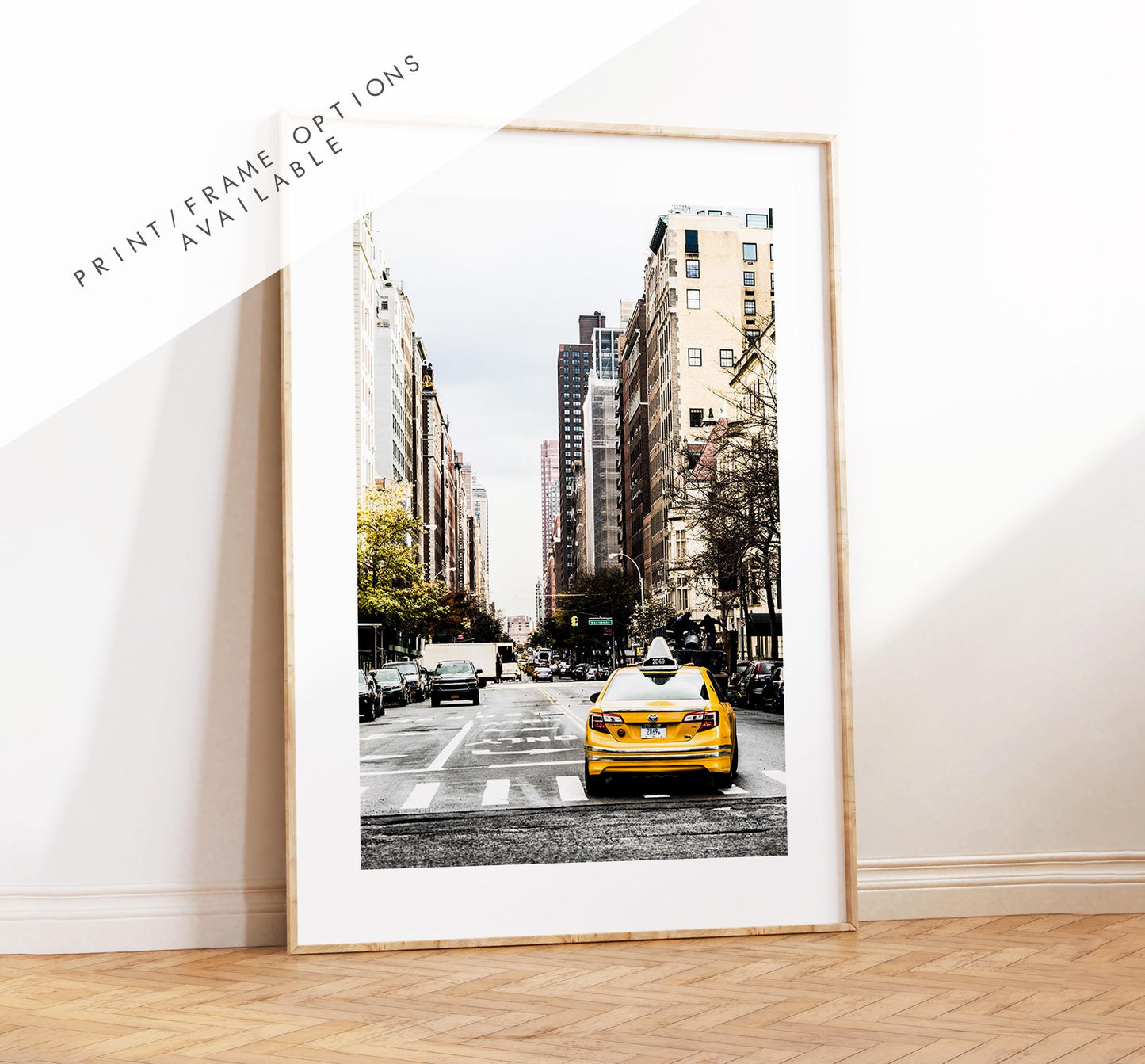 Manhattan Print - New York Print -  Photography Print - New York Photography - New York Print  - New York Avenues - Streets - Taxi - Cab