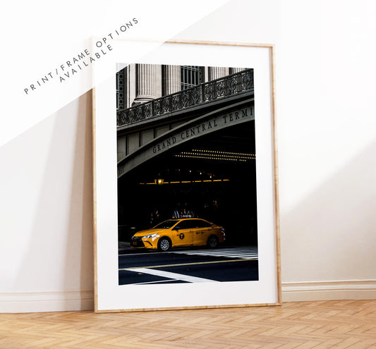 Grand Central - New York Print - Fine Art Photography Print - New York Photography - New York Taxis - Grand Central Station - NYC - Taxi Cab