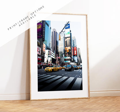 Time Square Print - New York Poster - Manhattan Print - New York Print - Poster - Artwork - Time Square New York - Photography - Print