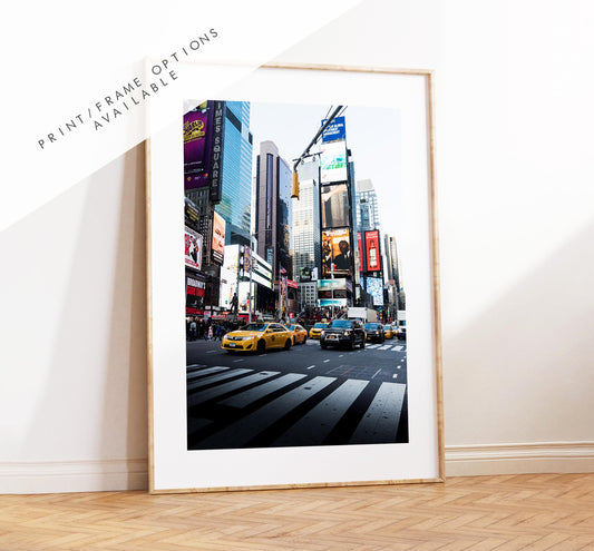 Time Square Print - New York Poster - Manhattan Print - New York Print - Poster - Artwork - Time Square New York - Photography - Print