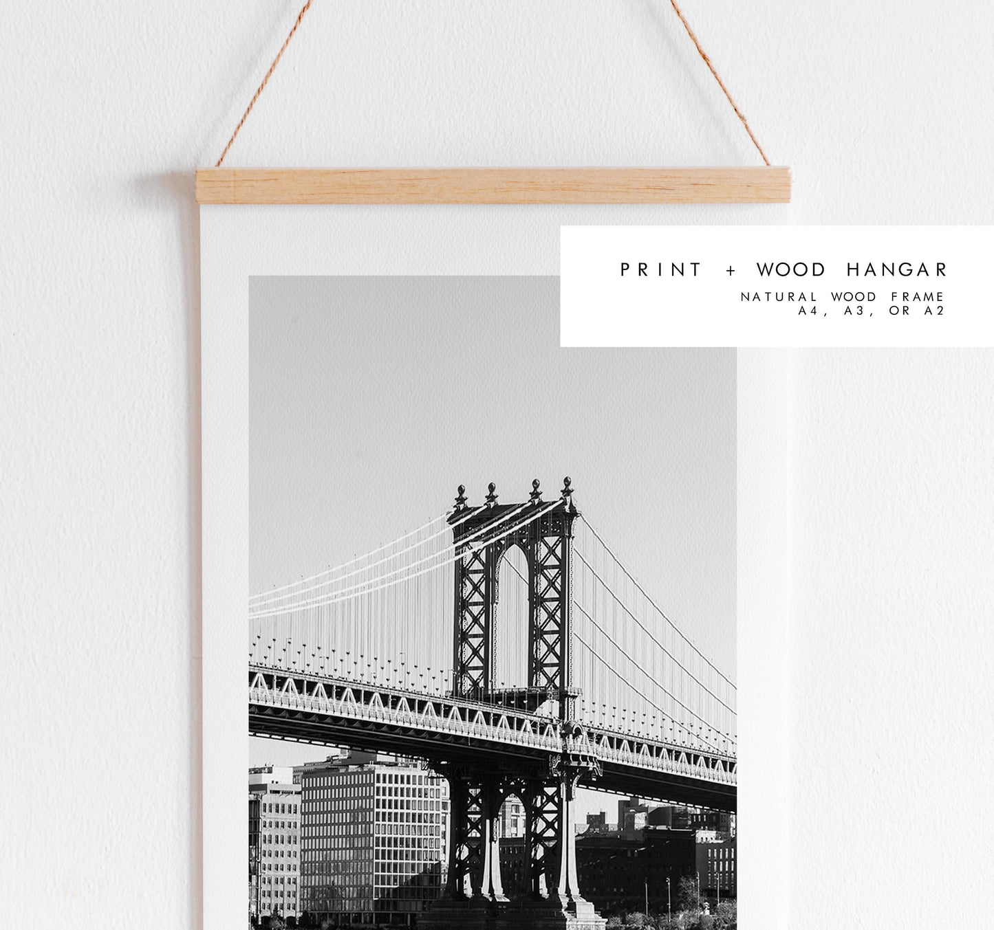 Manhattan Bridge - NYC Photography Print - New York City - Prints or Framed Prints available - Black and White Photography