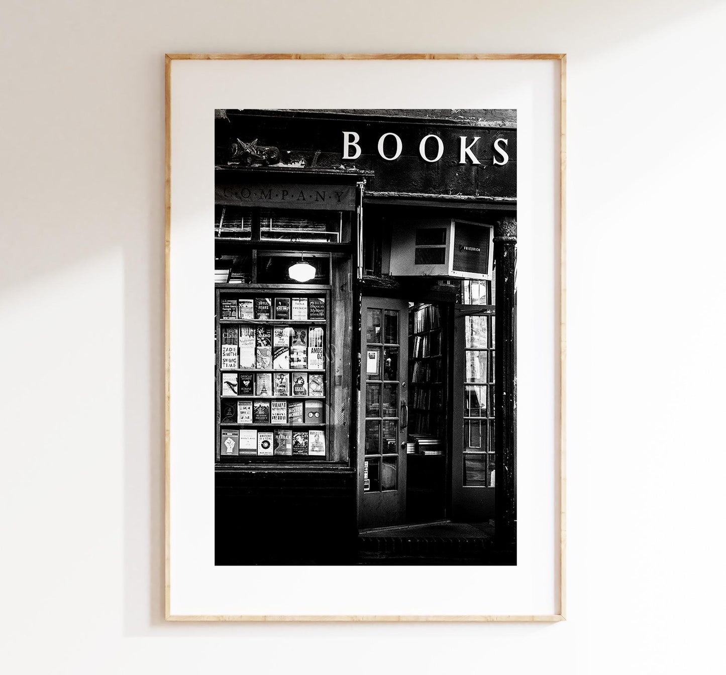 Book Shop Print - NYC Photography Print - New York City - Prints or Framed Prints available - Black and White Photography