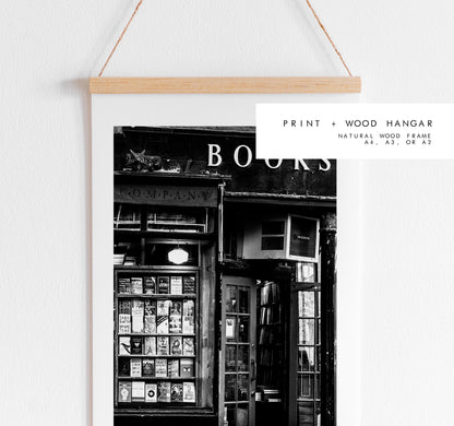 Book Shop Print - NYC Photography Print - New York City - Prints or Framed Prints available - Black and White Photography