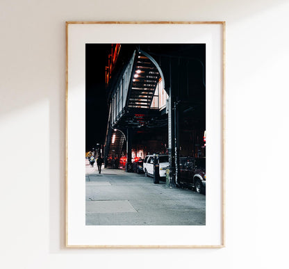 Brooklyn Print - Under the Tracks  - New York Print - Fine Art Photography Print - New York Photography  - NYC Poster  - Urban Photography