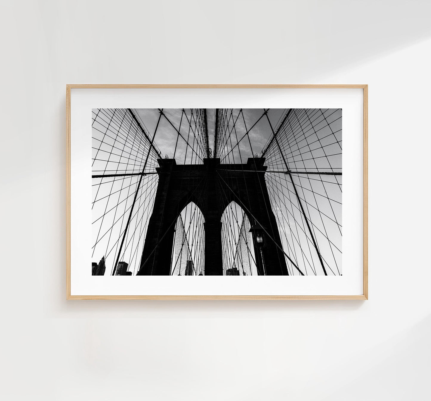 Brooklyn Bridge - New York Photography Print - New York Photography - Travel - Black and White - New York Print  - Brooklyn Bridge Print