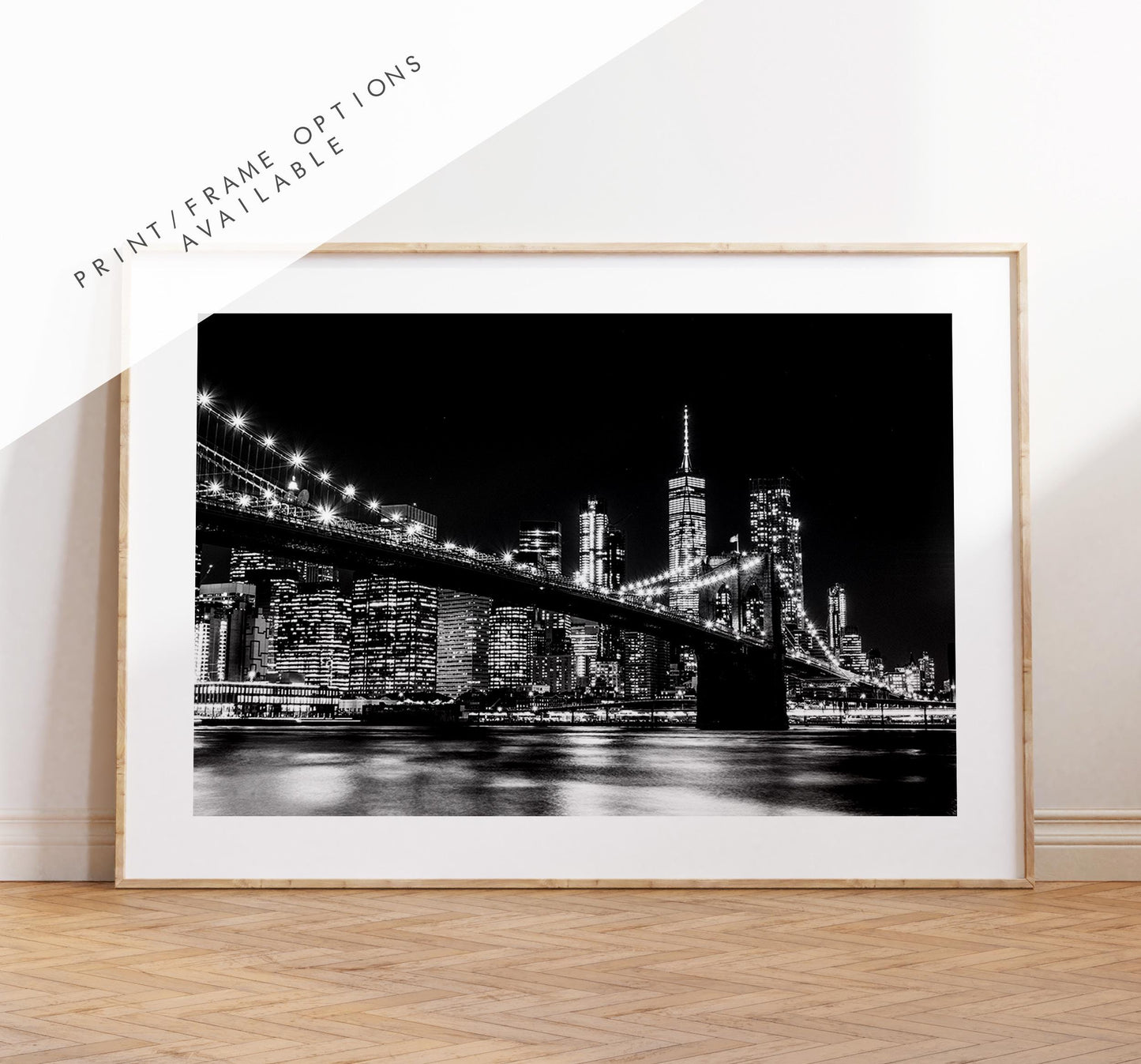 Manhattan Skyline - New York Print - Black and White Photography - New York Photography - Artwork - Print - Poster - Picture - Minimalist