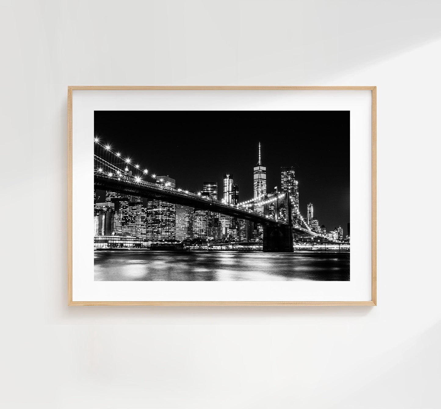 Manhattan Skyline - New York Print - Black and White Photography - New York Photography - Artwork - Print - Poster - Picture - Minimalist