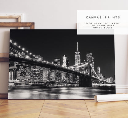 Manhattan Skyline - New York Print - Black and White Photography - New York Photography - Artwork - Print - Poster - Picture - Minimalist