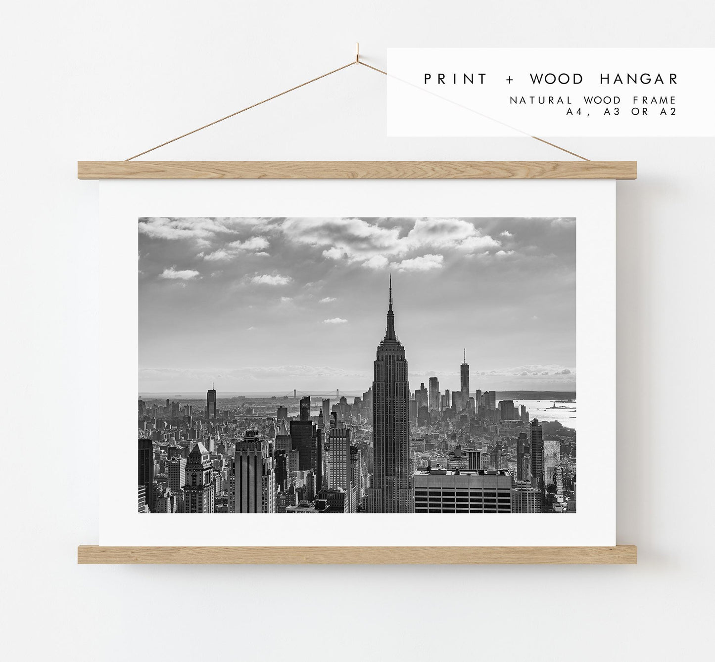 Manhattan Skyline - Black and White - New York - Fine Art Photography Print - New York Photography - Travel - New York Print  - City Photo