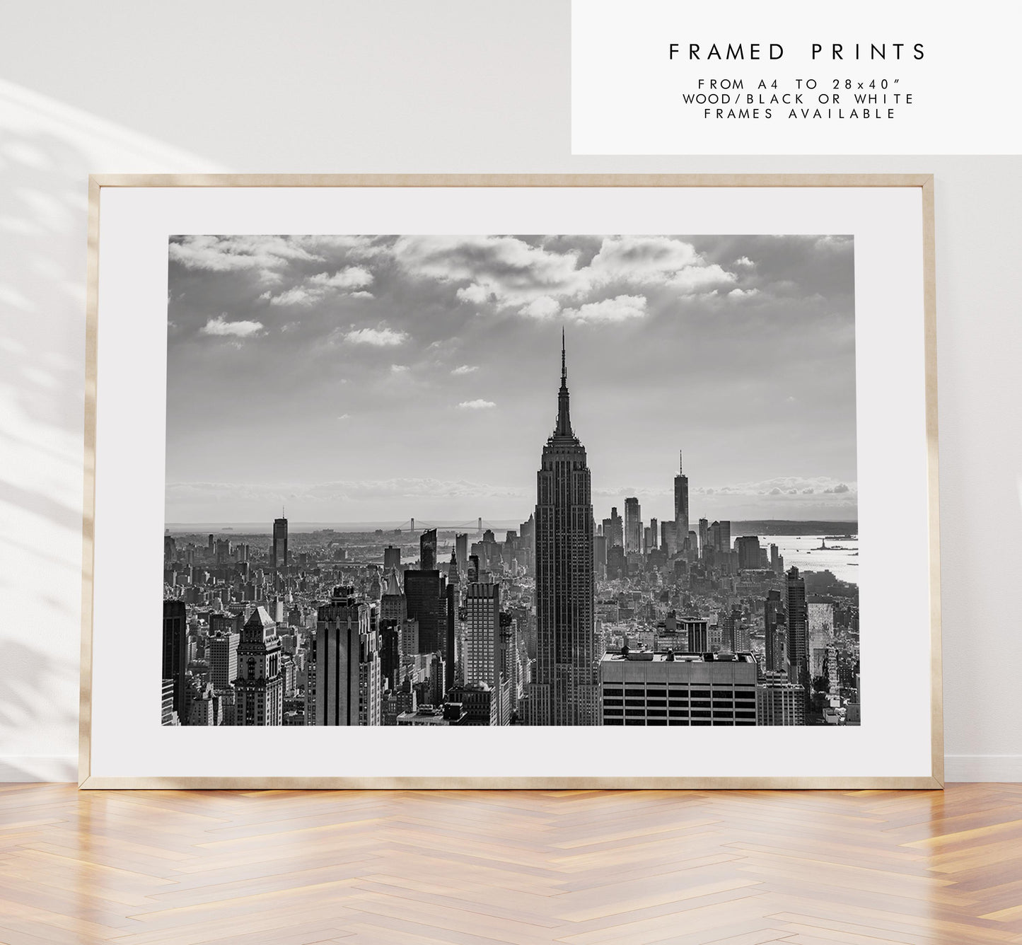 Manhattan Skyline - Black and White - New York - Fine Art Photography Print - New York Photography - Travel - New York Print  - City Photo