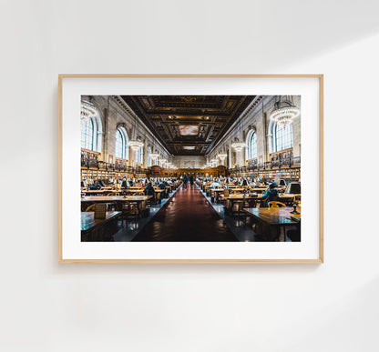 Rose Reading Room Print - NYC Photography Print - New York City - Prints or Framed Prints available - New York City Wall Art - Landscape