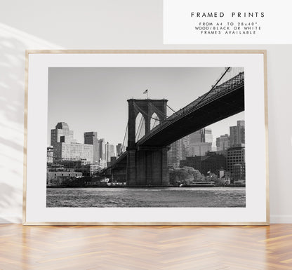 Brooklyn Bridge Print - NYC Photography Print - New York City - Prints or Framed Prints available - New York City Wall Art - Landscape