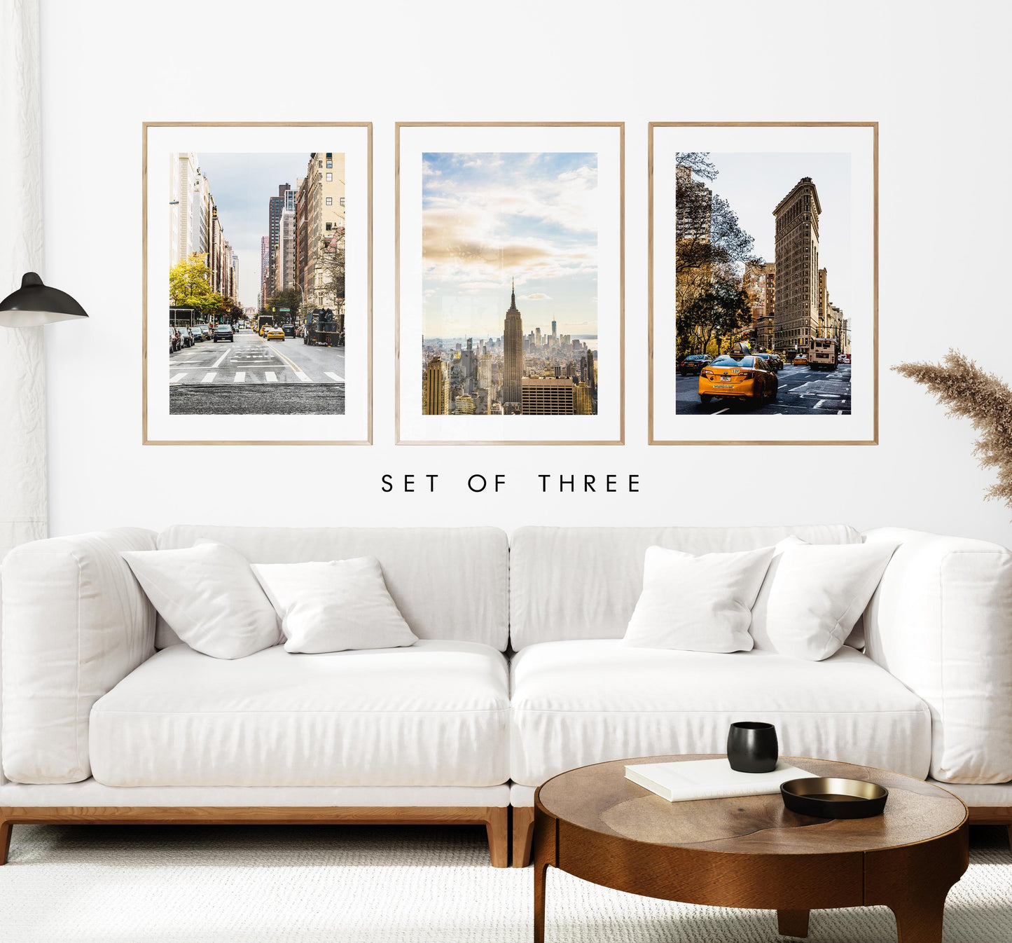 New York City Print Set - Print Set of Three - Warm Neutral Tones - Home Decor - Fine Art Photography - NYC Posters - New York Prints