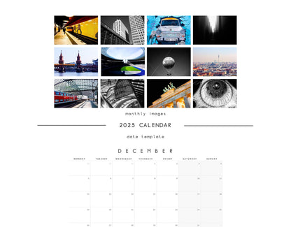 Berlin 2025 Calendar - A3 or A4 Wall Calendar - 2025 Calendar - Gift - New Year - Berlin Calendar - Planner - Berlin Gift