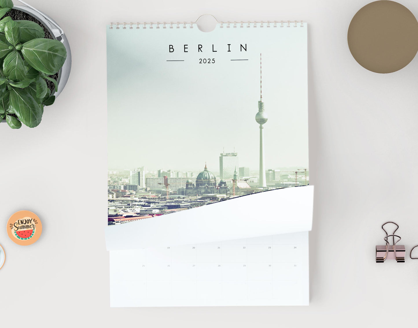 Berlin 2025 Calendar - A3 or A4 Wall Calendar - 2025 Calendar - Gift - New Year - Berlin Calendar - Planner - Berlin Gift