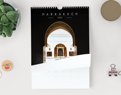 Marrakech 2025 Calendar - A3 or A4 Wall Calendar - 2025 Calendar - Gift - New Year - Marrakech Calendar - Planner - Morocco